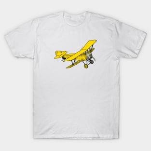 Yellow biplane T-Shirt